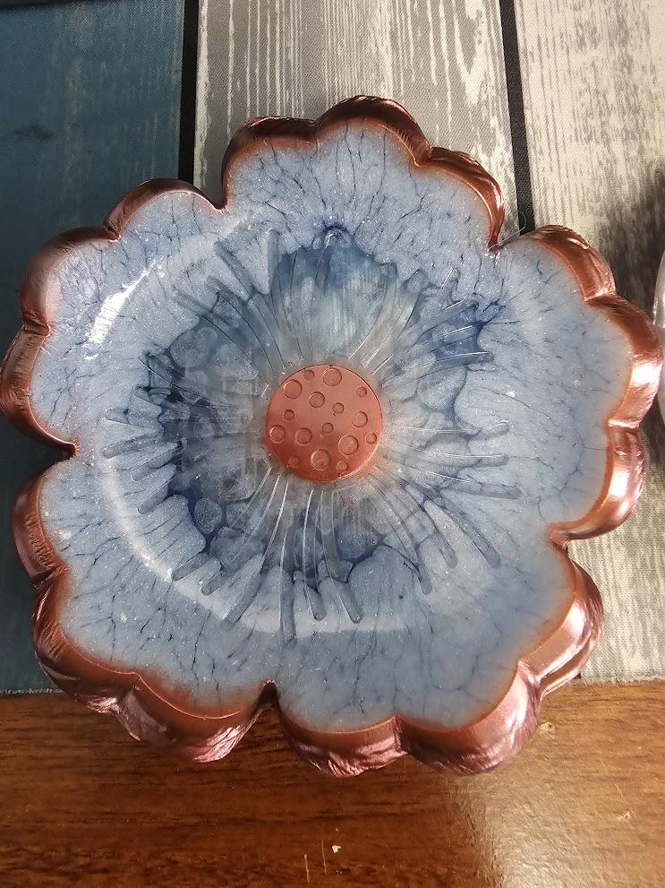 handmade resin trinket tray
