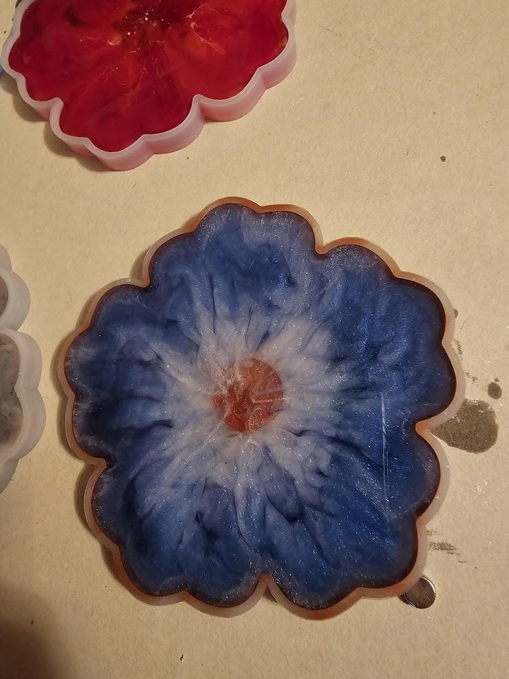 handmade resin trinket tray