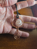 Keepsake wire wrapped necklace