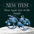 Moss Agate tree of life dangle