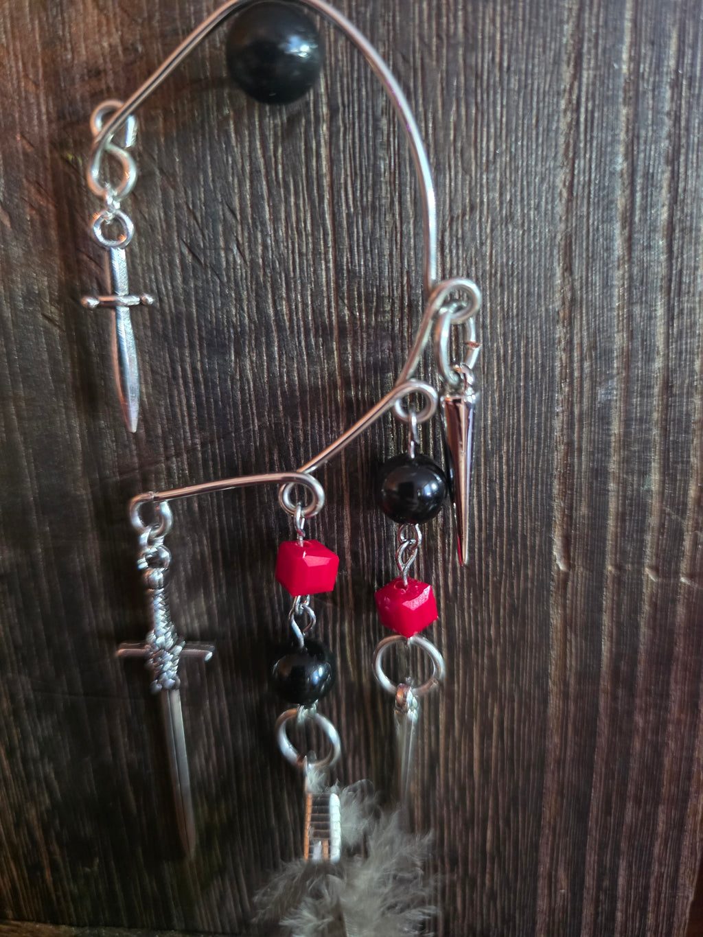 Gothic style ear cuff pair