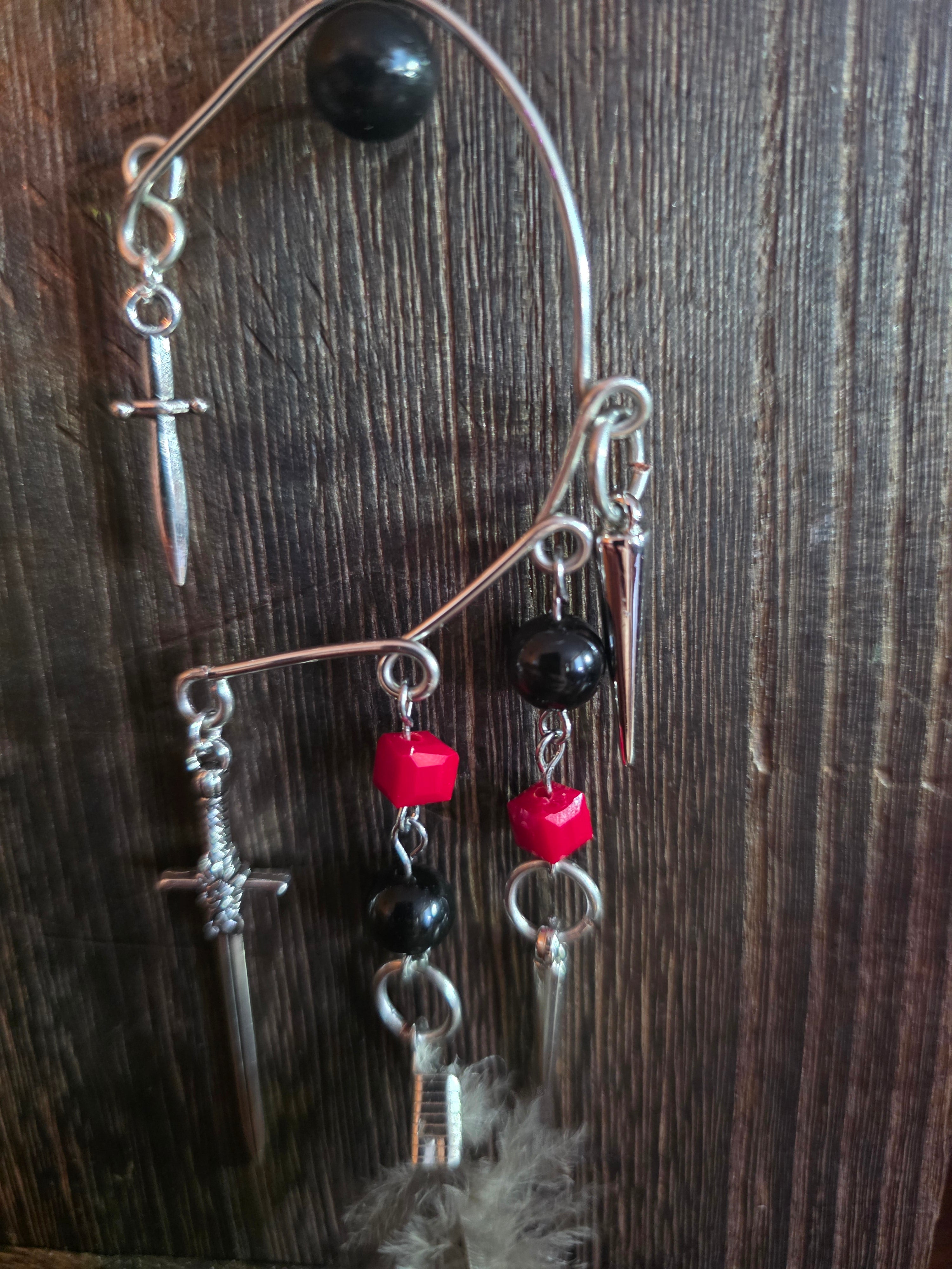 Gothic style ear cuff pair