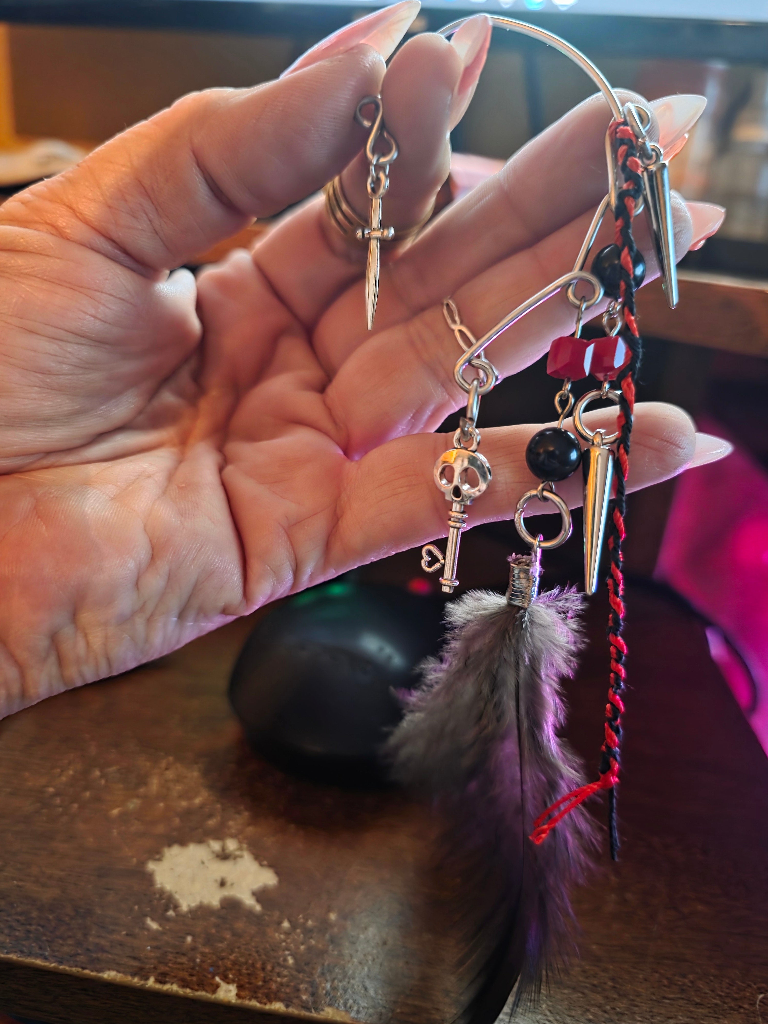 Gothic style ear cuff pair